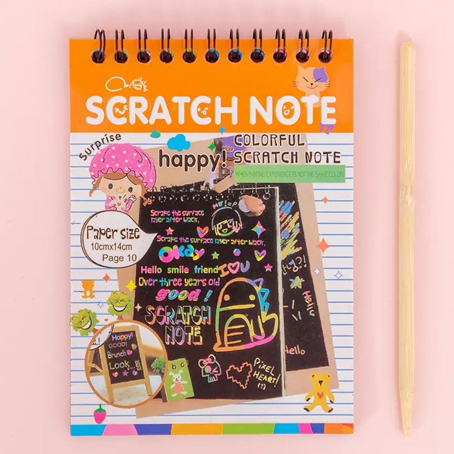 Crafts Rainbow Art Scratch Paper Book Sheets 10 Page ( Pack Of 1 ) - LootFaat
