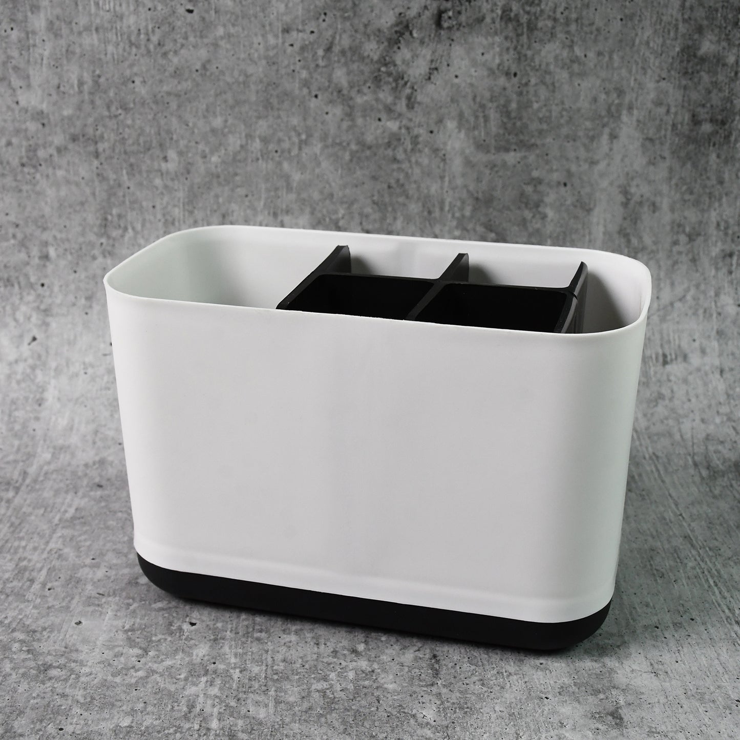 6 Compartment Multi Purpose Organizer Toothbrush Holder Stand Plastic Caddy (1 Pc) - LootFaat
