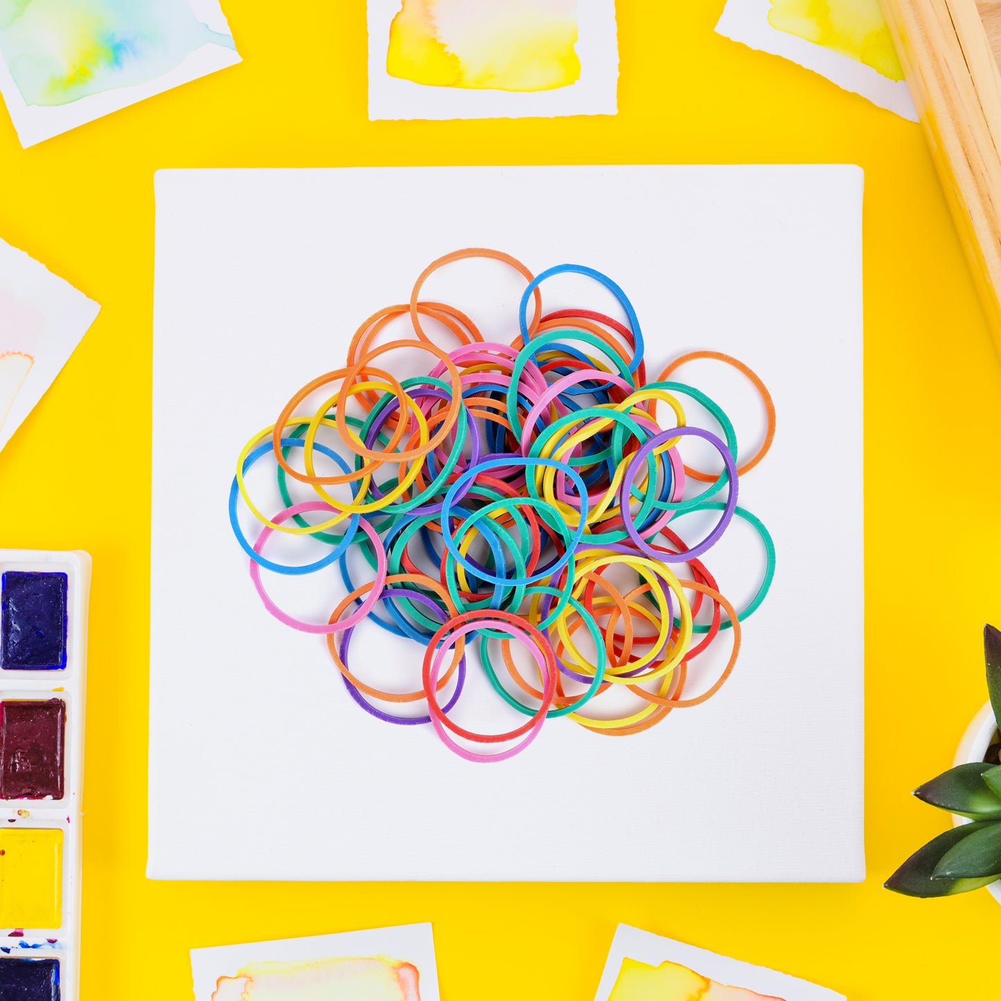 Rubber Band For Officehome And Kitchen Accessories Item Products Elastic Rubber Bands Flexible Reusable Nylon Elastic Unbreakable For Stationery School Multicolor - LootFaat