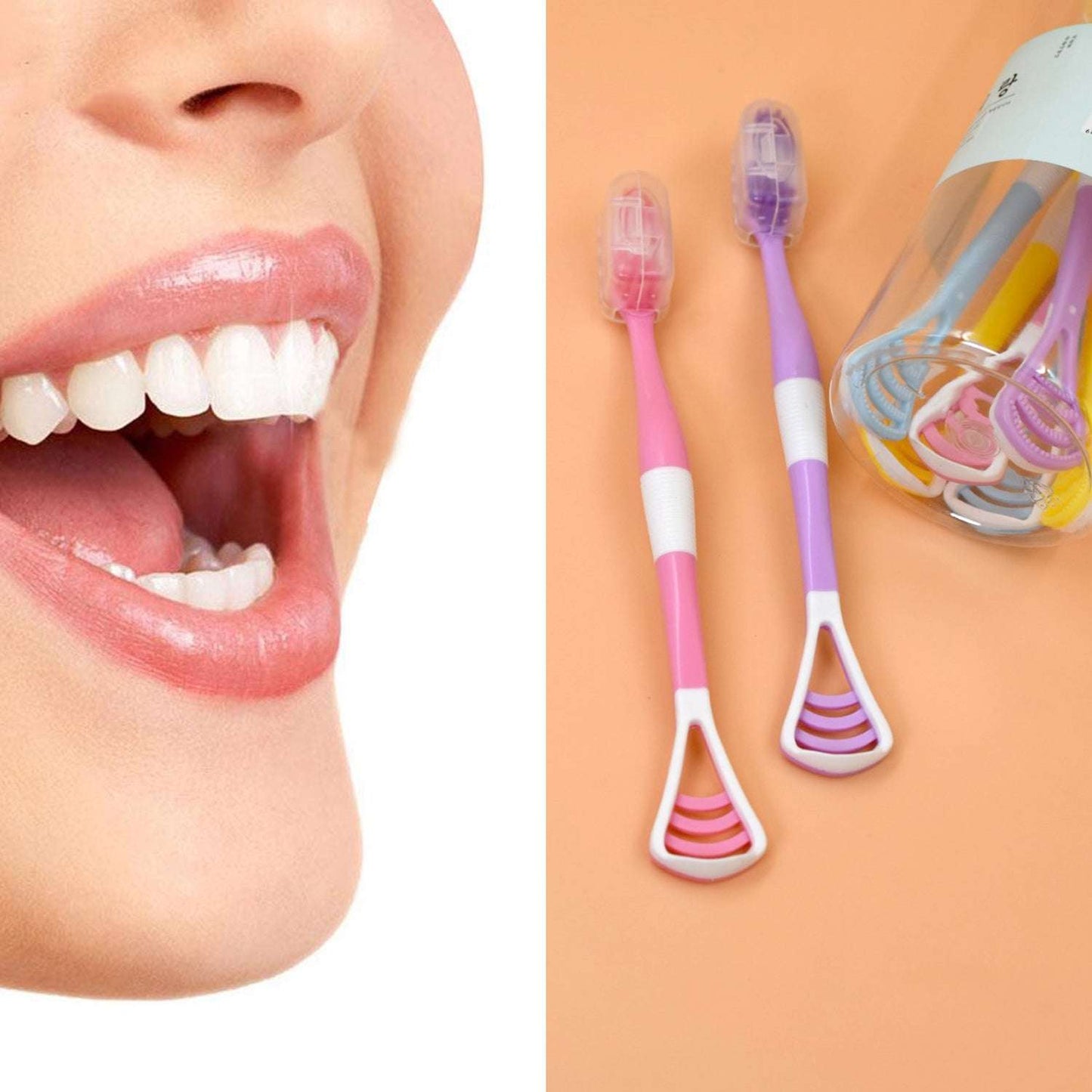 8 Pc 2 In 1 Toothbrush Case Widely Used In All Types Of Bathroom Places For Holding And Storing Toothbrushes And Toothpastes Of All Types Of Family Members Etc. - LootFaat