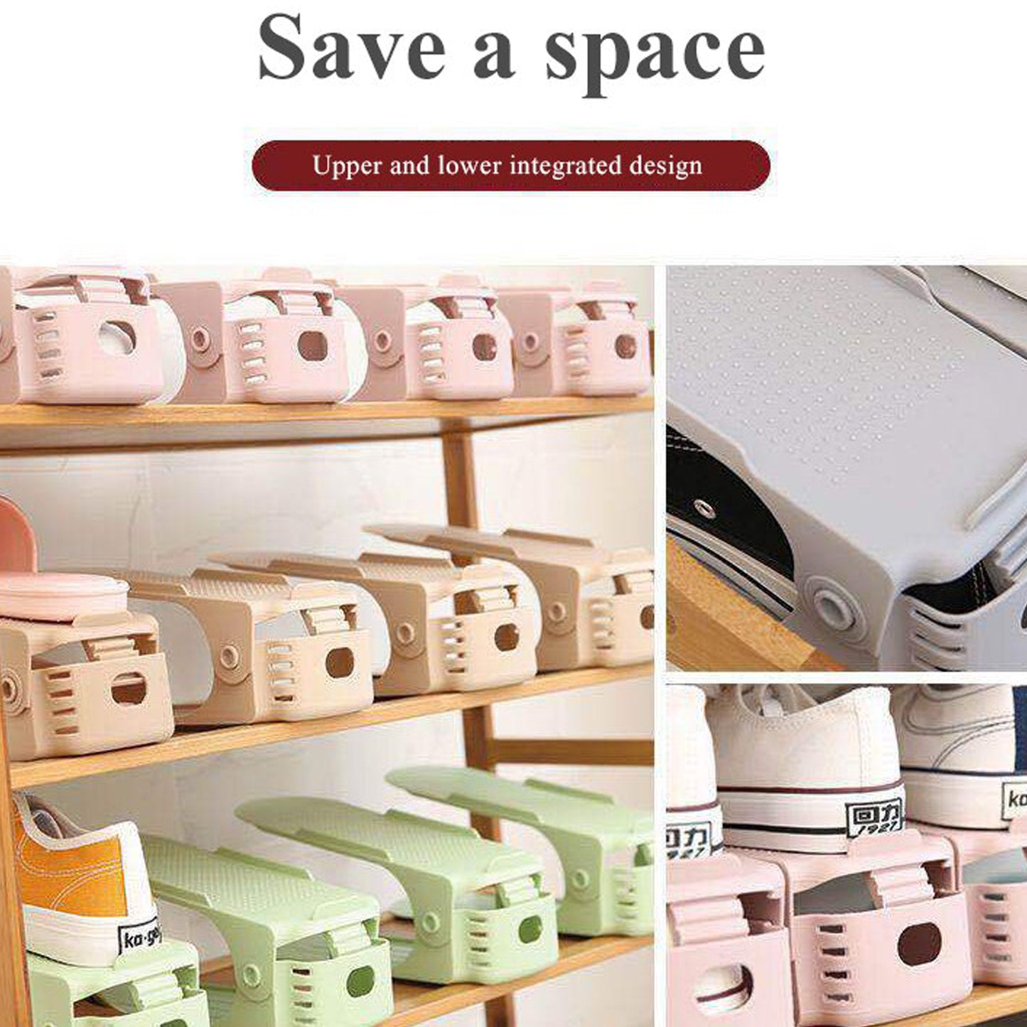 Adjustable Folding Shoe Slots Organizer. - LootFaat