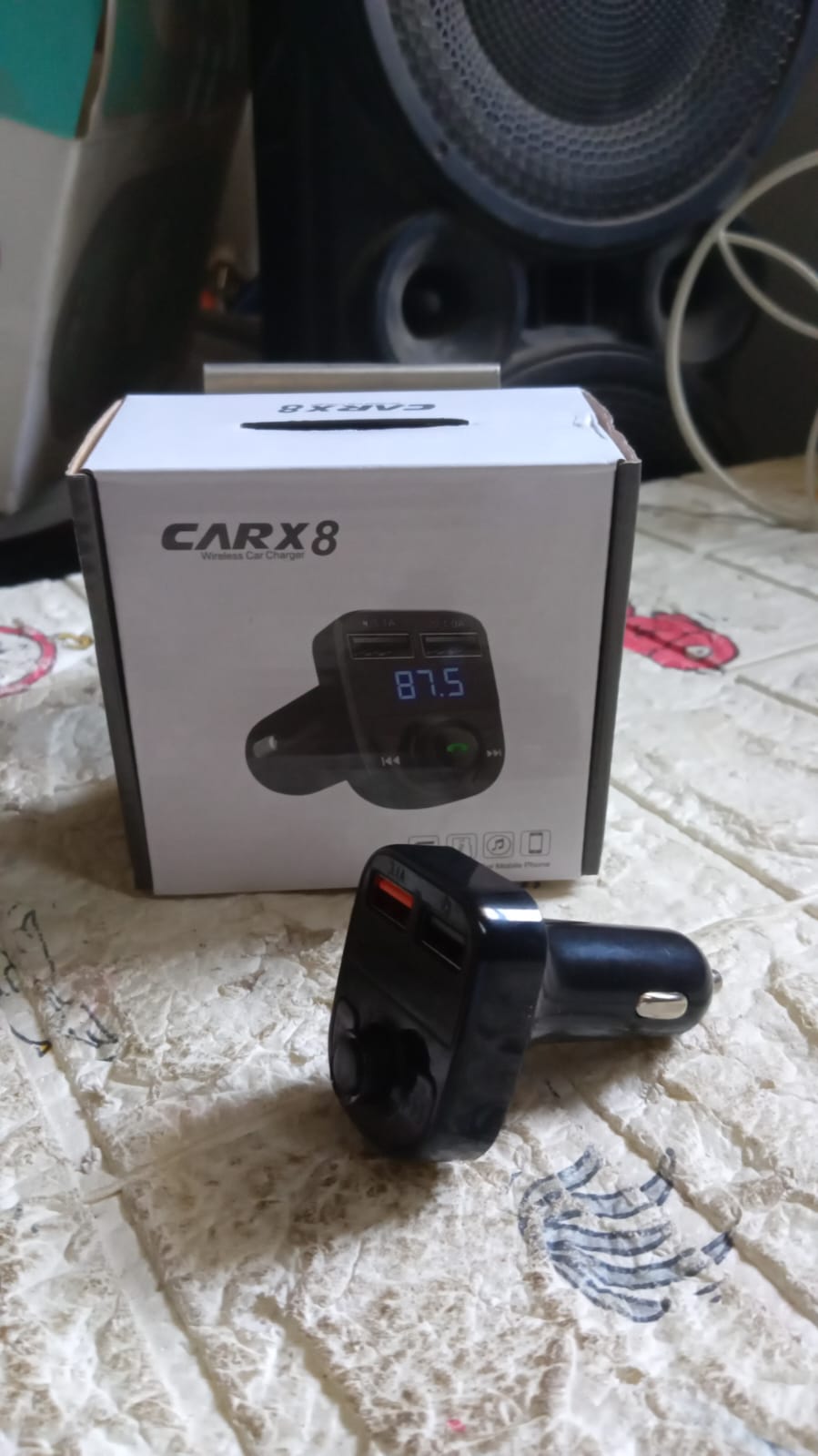 Car-x8 Bluetooth Fm Transmitter Kit For Hands-free Call Receiver Music Player Call Receiver Fast Mobile Charger Ports For All Smartphoneswith 3.1a Quick Charge Dual Usb Car Charger - LootFaat