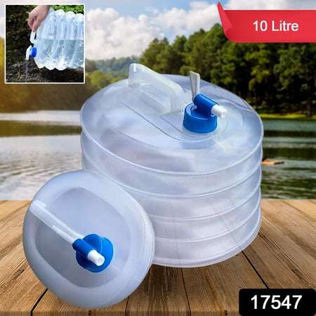 Outdoor Camping Collapsible Portable Water Container With Carry Handle Tap Valve Large Food Grade - LootFaat