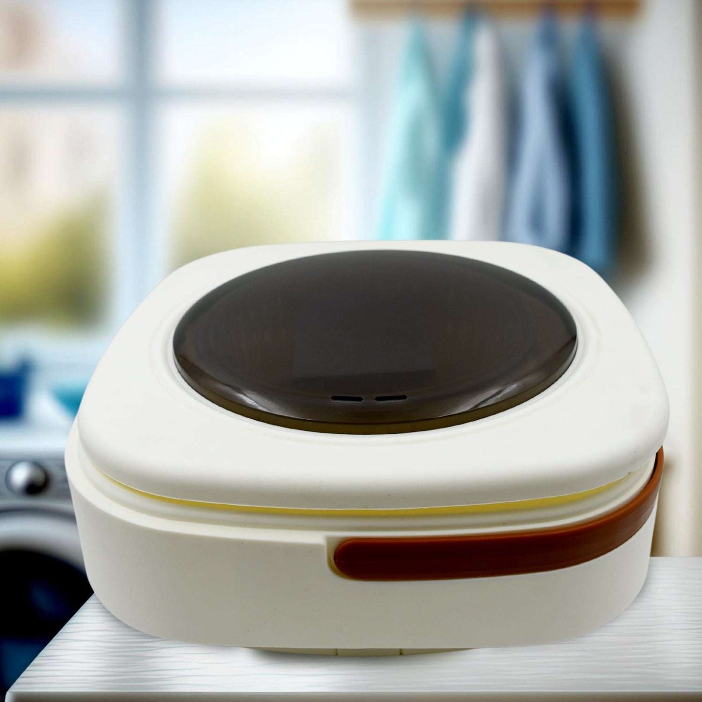 Folding Washing Machine Mini Portable Washing Machine Deep Cleaning Half Automatic Washt Mini Foldable Washing Machine Suitable For Socks Underwear Baby Clothes - LootFaat