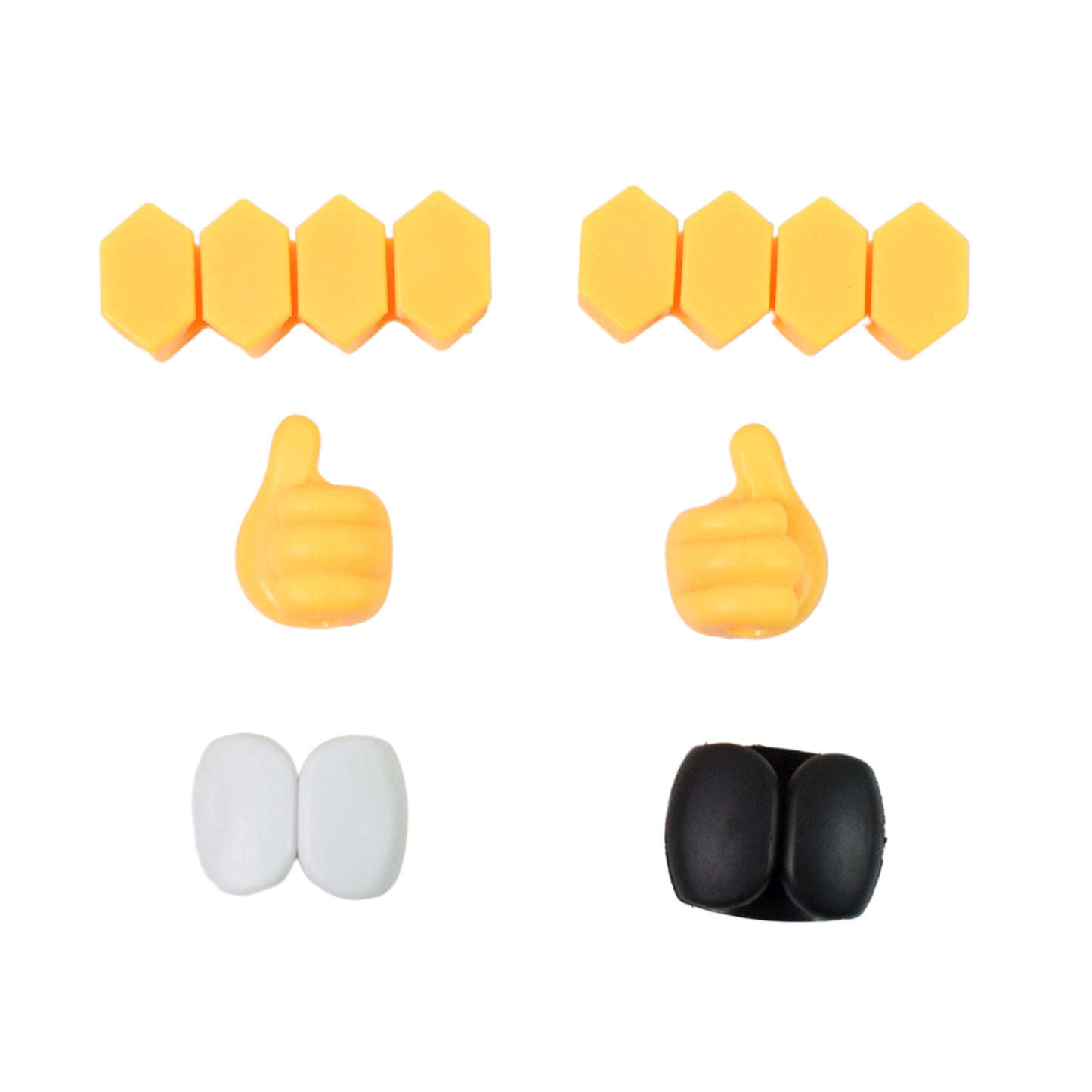 Self Adhesive Hooks For Cable Clips Desktop Cable Organizer (6 Pcs Set Mix Design) - LootFaat