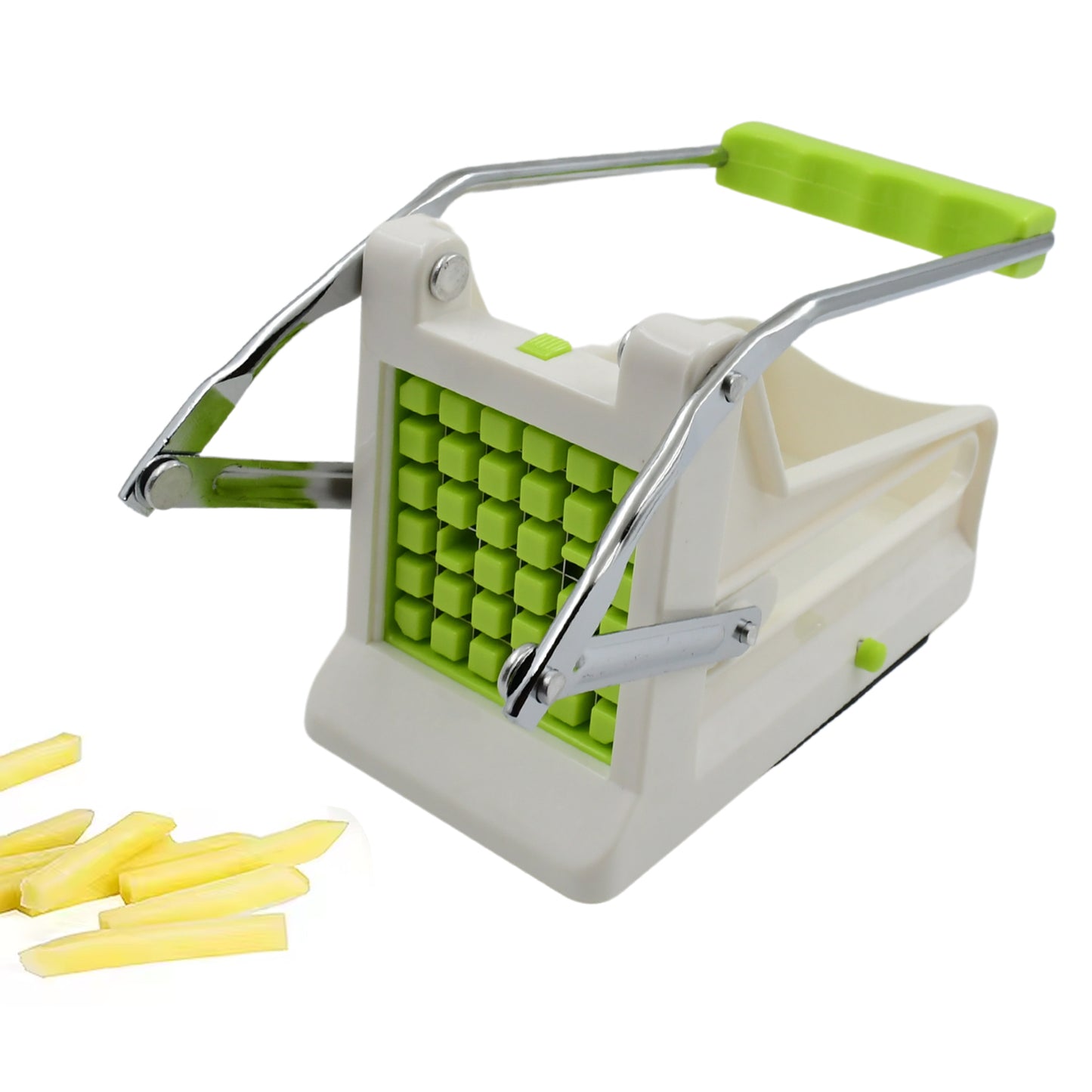 French Fry Cutter Great With Vegetables Potato Fries Cutter Professional Vegetable Cutter Stainless Steel Cutter Potato Onions Carrots Cucumbers Fruits Potato Cutter (1 Pc) - LootFaat