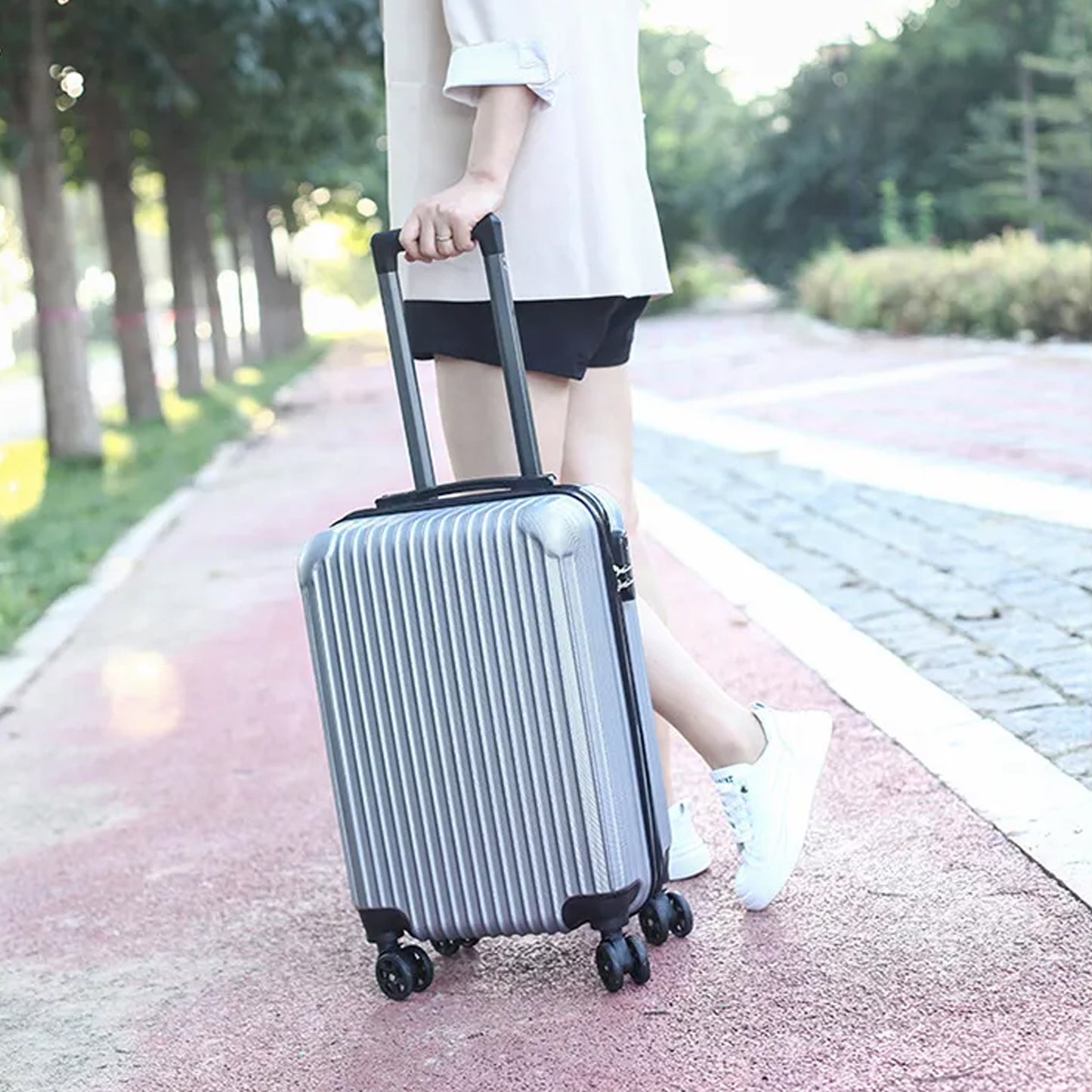Trolley Bag Big And Small Suitcase Bag For Men Women Use Bag ( Set Of 2 ) - LootFaat