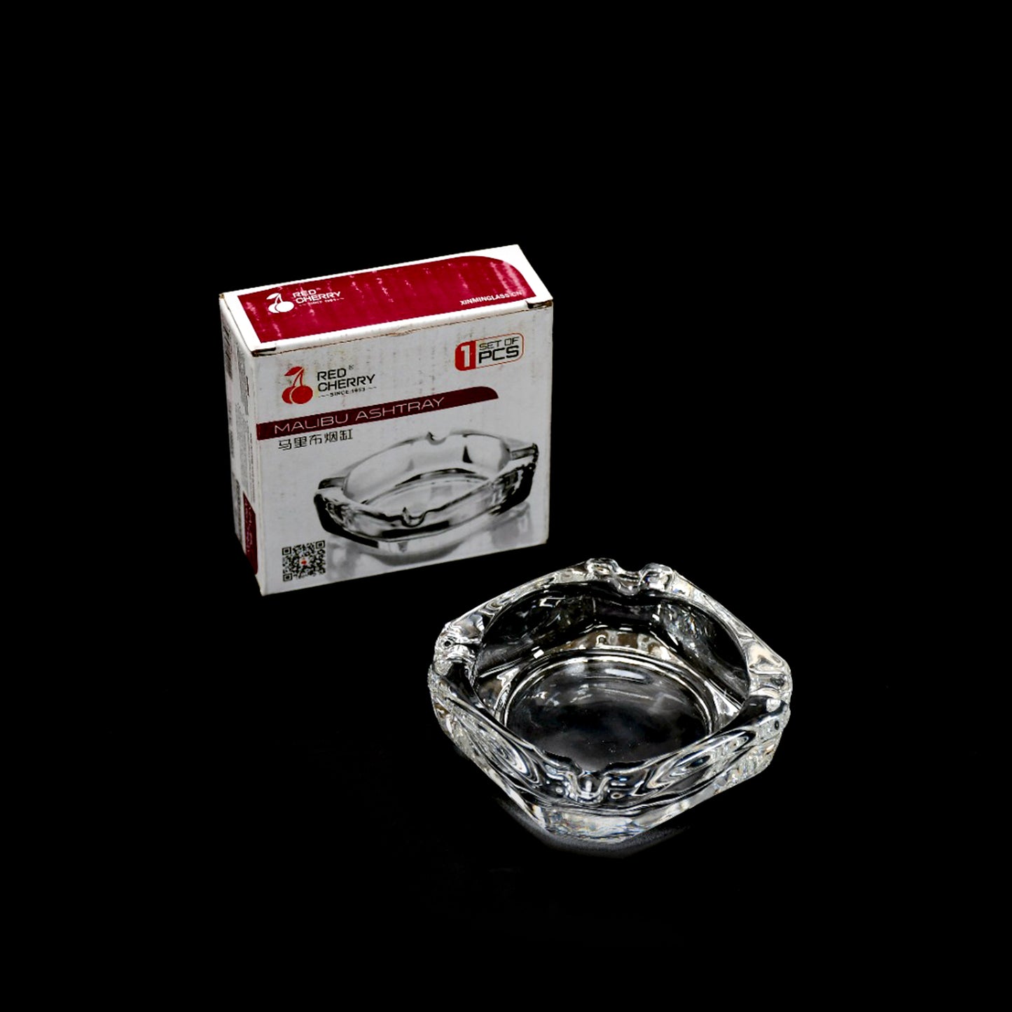 Glass Brunswick Crystal Quality Cigar Cigarette Ashtray Round Tabletop For Home Office Indoor Outdoor Home Decor - LootFaat