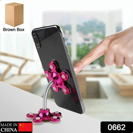 Phone Holder 360rotatable Phone Stand Multi-function Double-sided Suction Cup Mobile Phone Holder ( Moq - 6 Pc ) - LootFaat