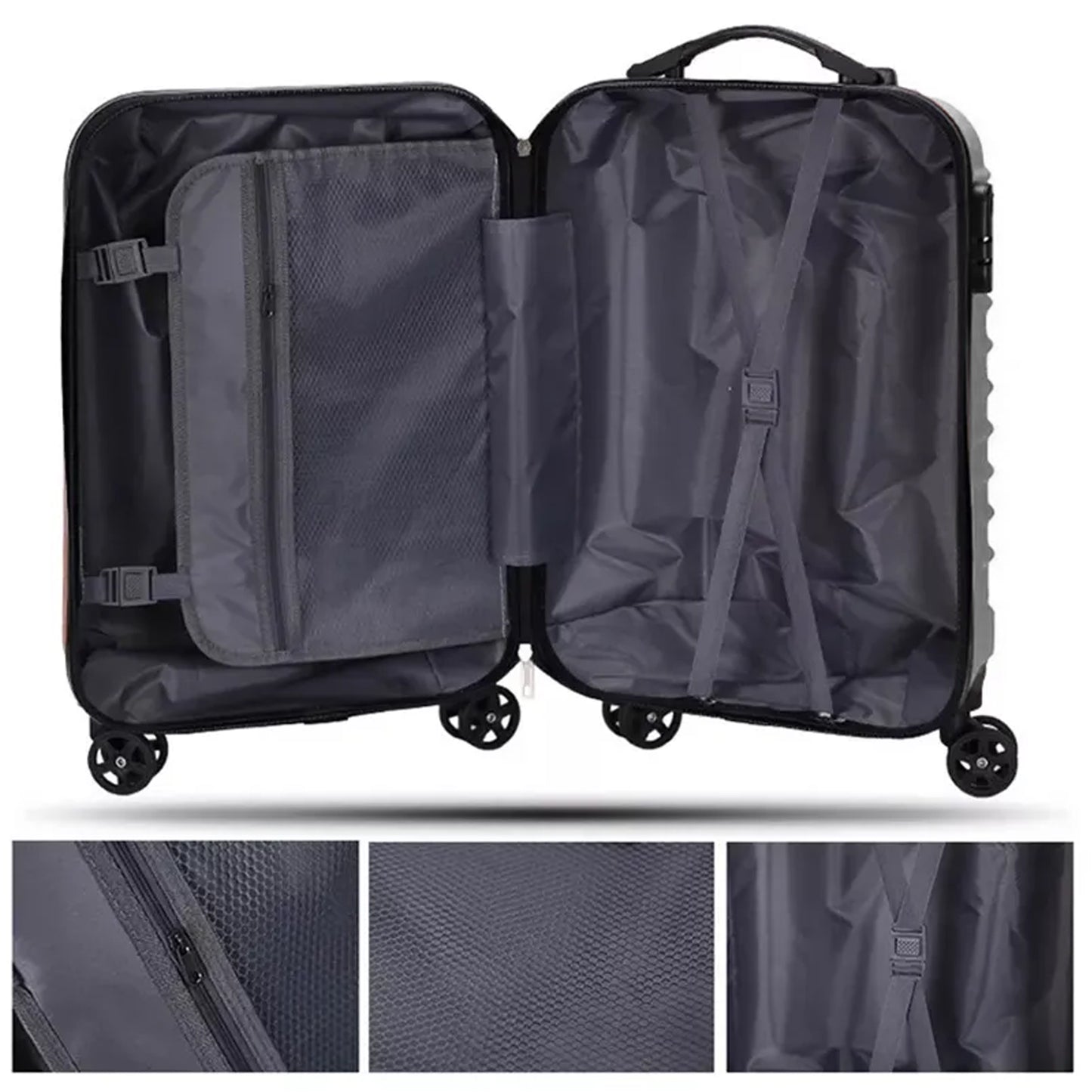 Trolley Bag Big And Small Suitcase Bag For Men Women Use Bag ( Set Of 2 ) - LootFaat