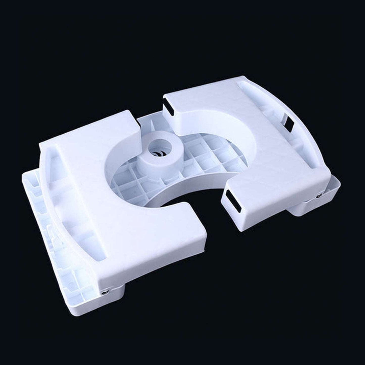 Plastic Non-slip Folding Toilet Squat Stool - White Color - LootFaat