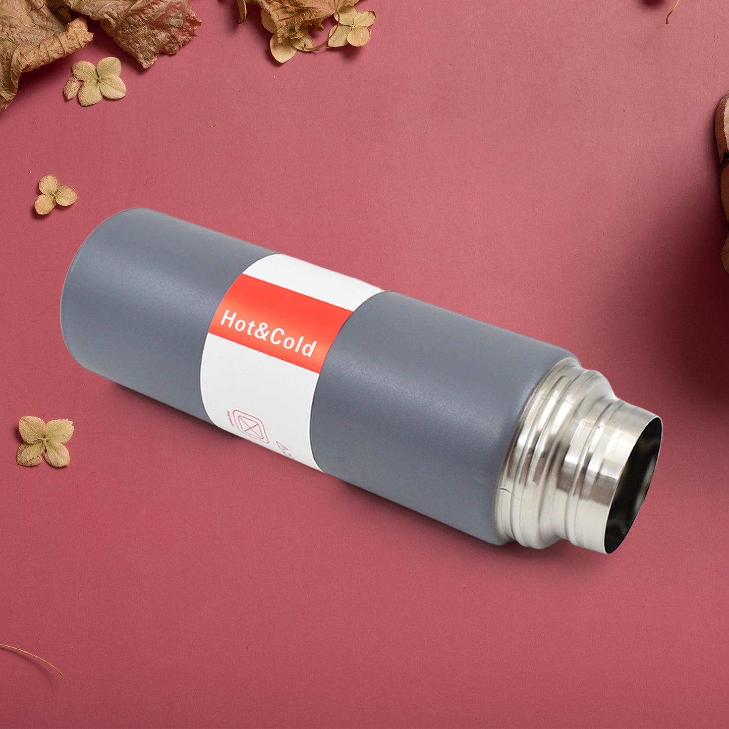 Stainless Steel Vacuum Insulated Water Bottle With Coffee Tea Mug (500 Ml) - LootFaat