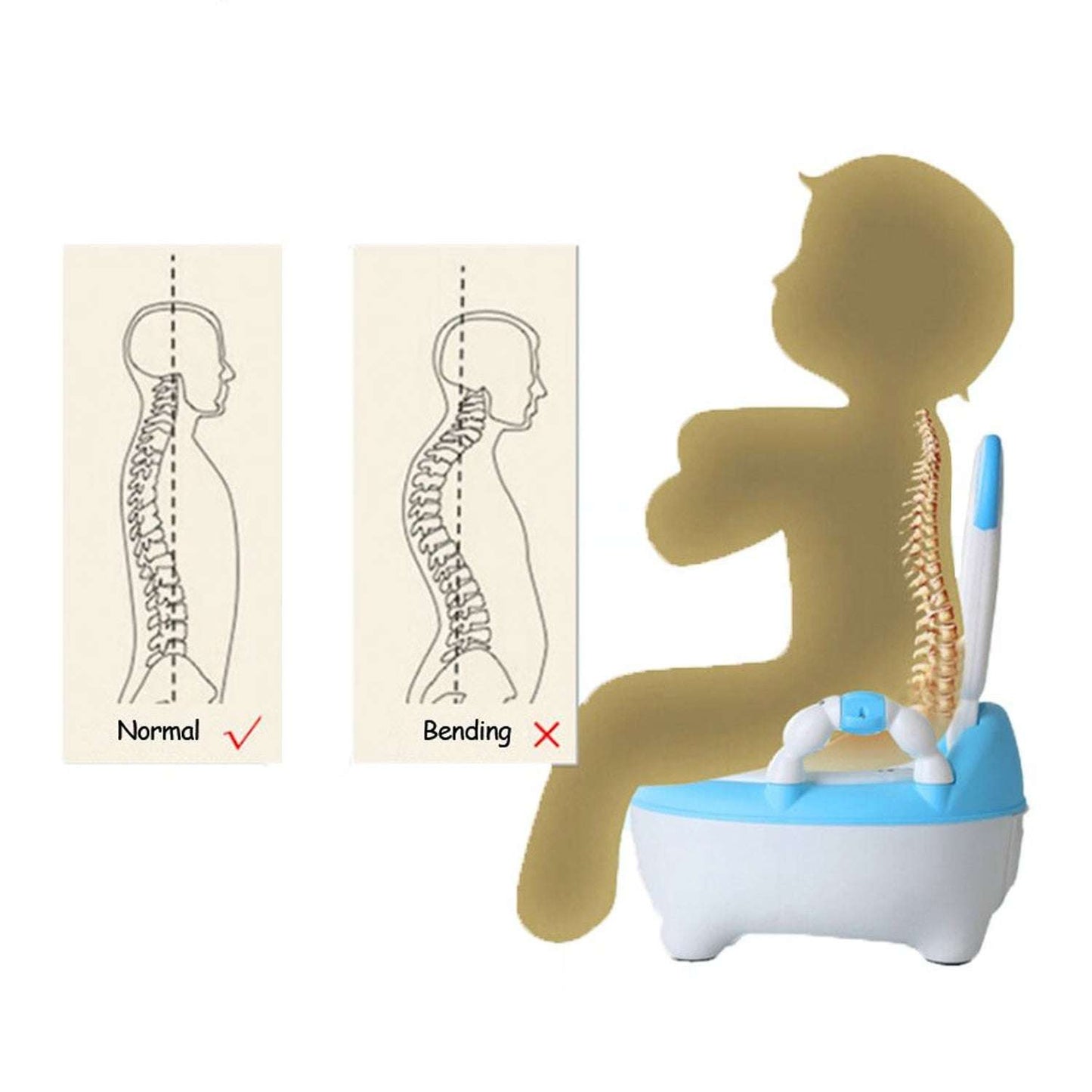 Baby Potty Training Seat with Removable Bowl - Toddler Potty Chair for Boys & Girls (1+ Year)