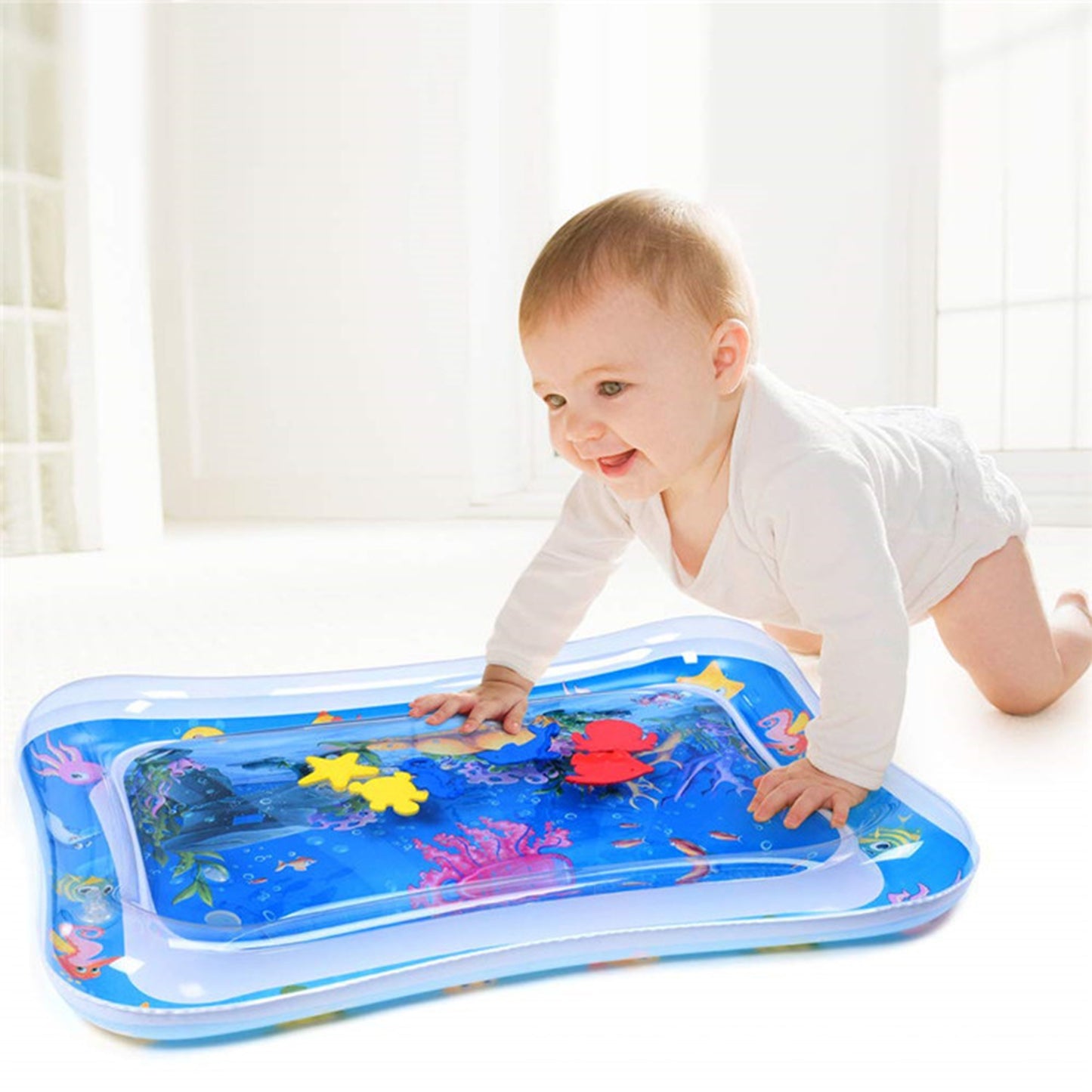 Baby Water Mat Inflatable Baby Play Mat Activity Center For Infant Baby Toys 3 To 15 Months Baby Gifts For Boys Girls(Assorted Design) - LootFaat