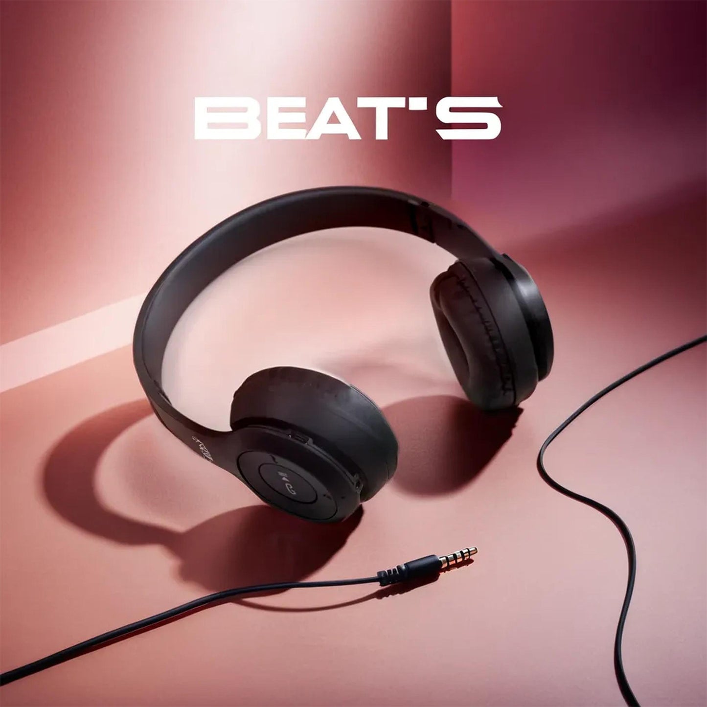 Wireless Headphone Over The Head Bluetooth Headset Foldable Headband Hands-free With Calling Function (1 Pc) - LootFaat