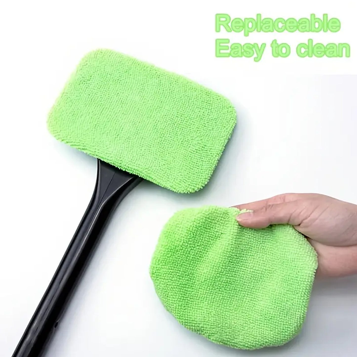 Windshield Clean Car Glass Cleaner Wiper With Microfiber Cloth (1 Pc 38 Cm Long) - LootFaat