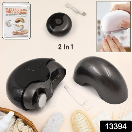 2-in-1 Electric Nail Clipper & File with Light