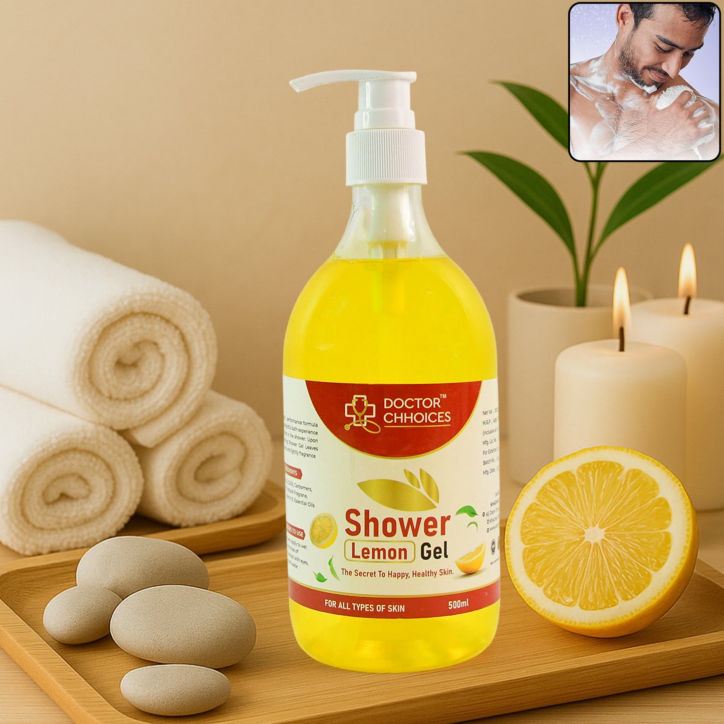 Doctor Chhoices Choices Lemon Shower Gel 500ml (1 Pc)