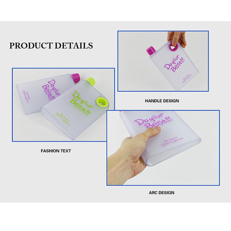 Notebook Style Slim Water Bottle (380 Ml Multicolor) - LootFaat