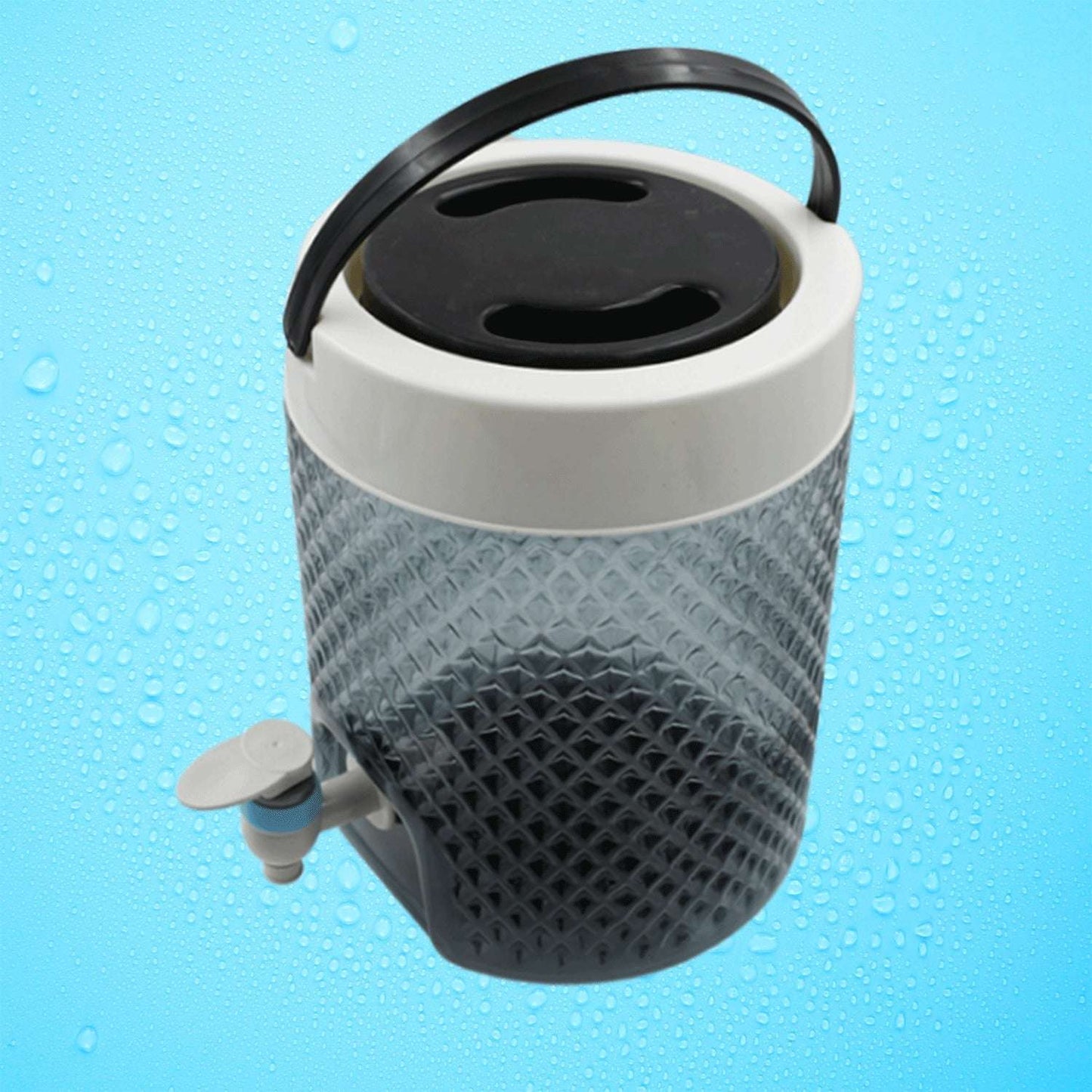 Diamond Cut Design Plastic Water Jug To Carrying Water And Other Beverages (4500ml) - LootFaat