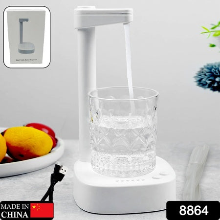 Usb Charging Desktop Water Bottle Dispenser Intelligent Desktop Water Pump With Small Pipe One Button Operation Smart Table Bedside Water Dispenser Desk Water Dispenser For Home Office Outdoor Camping - LootFaat