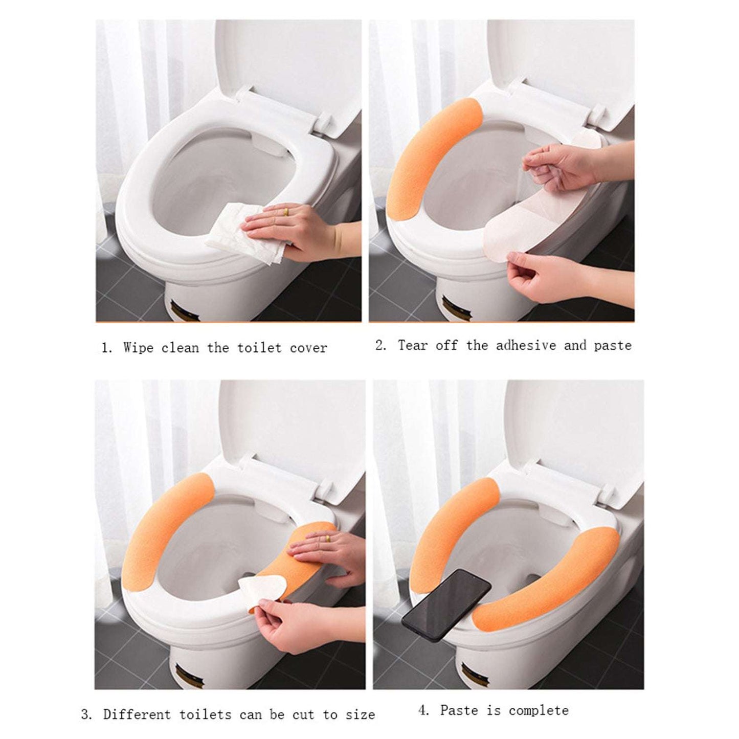 Toilet Seat Cover Toilet Seat Cushion Soft And Warm Washable Toilet Seat Cover Pads Comfortable - LootFaat