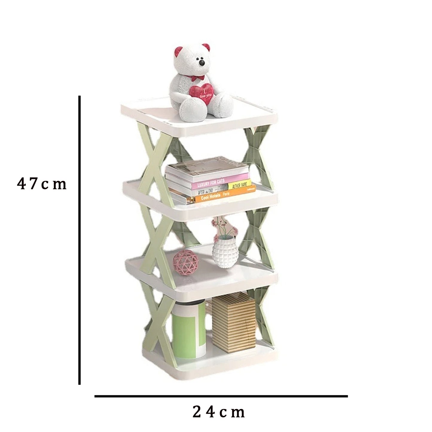 4 Layer Shoes Stand Shoe Tower Rack Suit For Small Spaces Closet Small Entryway Easy Assembly And Stable In Structure Corner Storage Cabinet For Saving Space - LootFaat