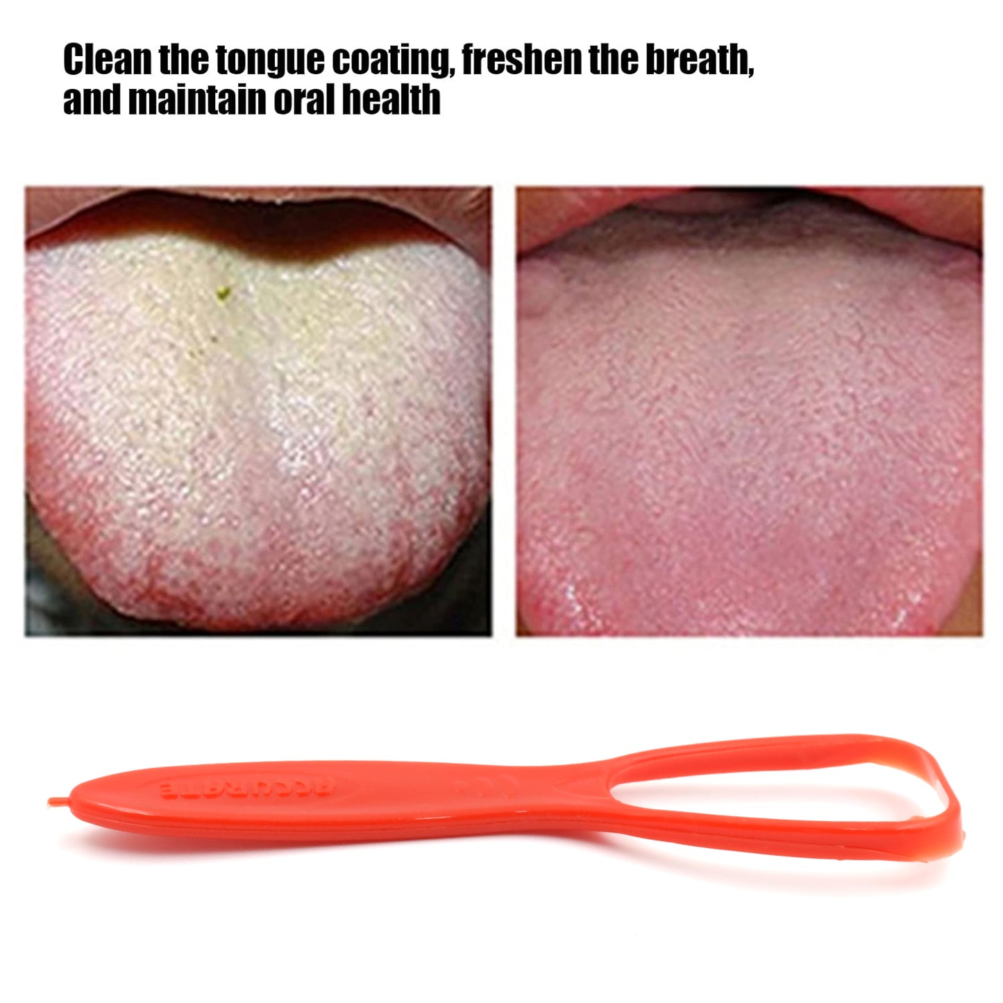 Plastic Tongue Cleaner For Kids Adults Tongue Scraper For Bad Breath Maintain Oral Hygiene For Daily Use For Fresh Breath Bacteria Removal Improved Taste Plastic With Handle Tongue Cleaner (1 Pc ) - LootFaat