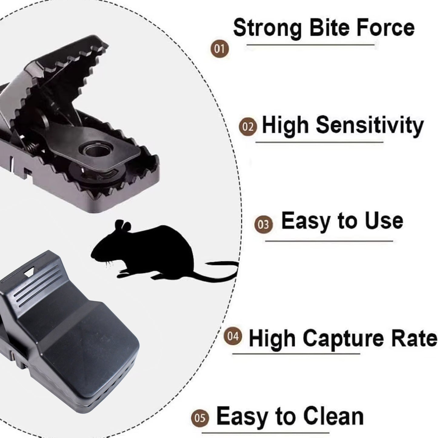 Big Mouse Trap With Extremely Highly Sensitive Trigger Mechanism (1 Pc) - LootFaat