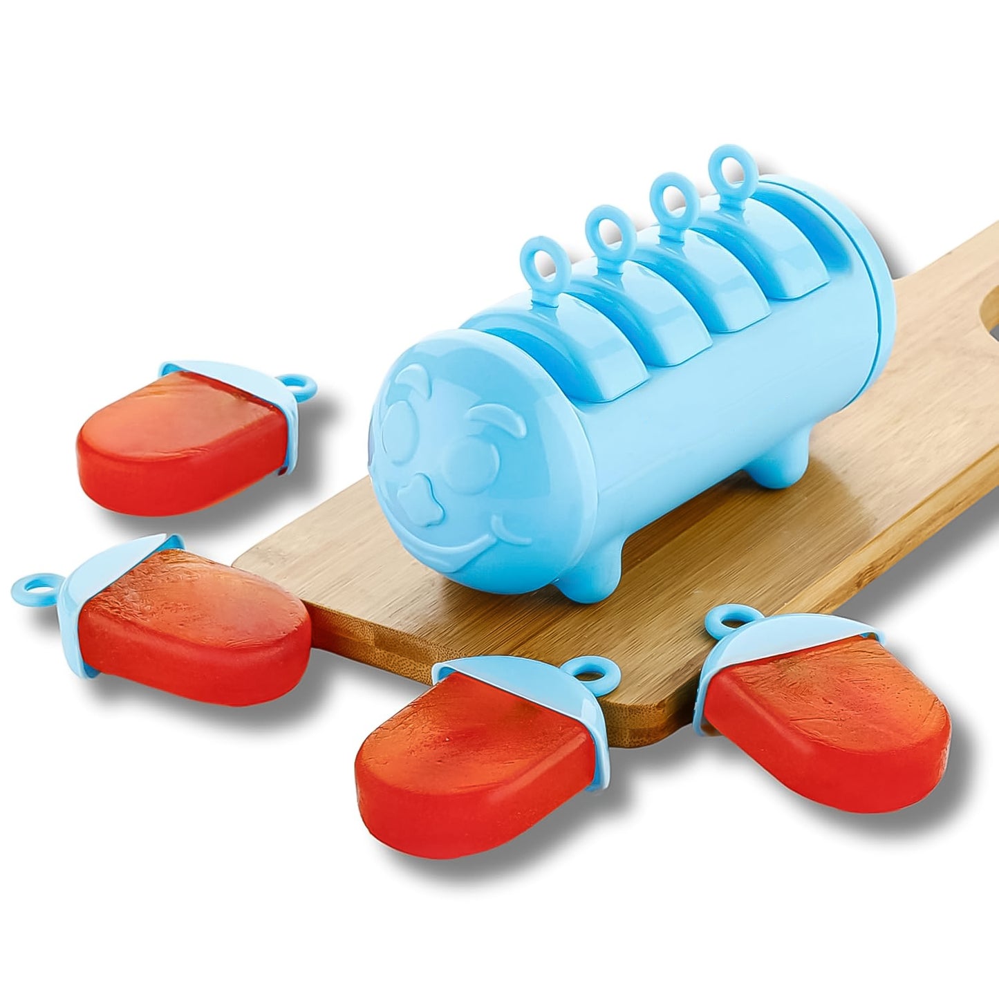 Plastic Ice Candy Maker 4 Compartment Grid Kulfi Candy (1 Pc) - LootFaat