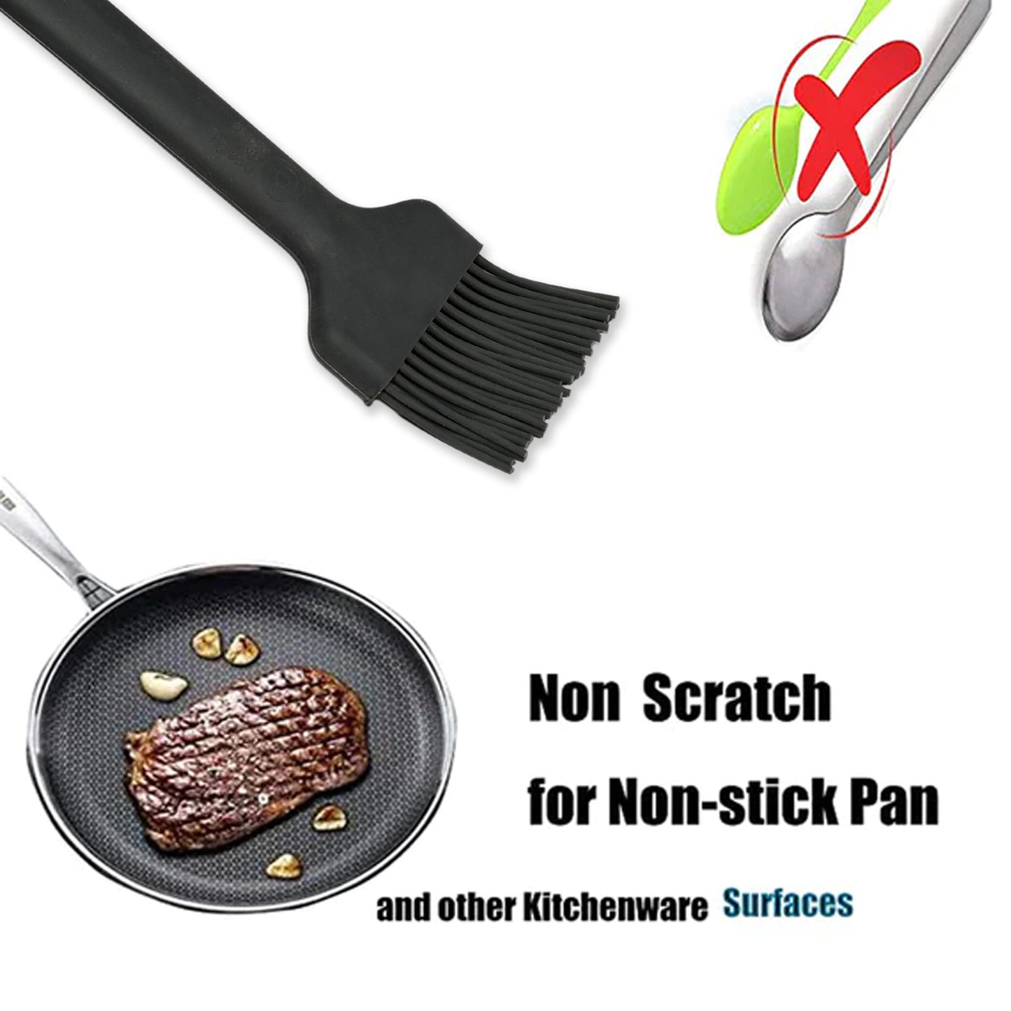 Silicone Cooking Bakeware Bread Pastry Oil Bbq Basting Brush Diy Baking Portable Oven Tool. - LootFaat