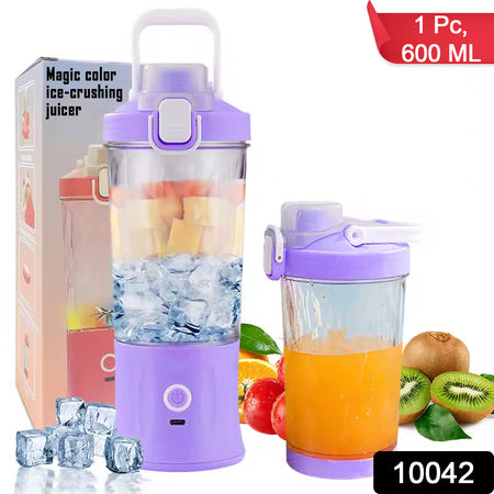 Eletric Crusher Juicer With Multicolor Light 8 Blades (600 Ml Multicolor) - LootFaat