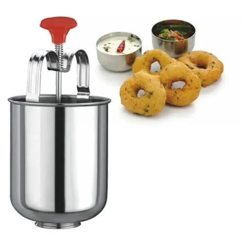 Stainless Steel Medu Vada And Donut Maker For Perfectly Shaped And Crispy Vada Maker - LootFaat
