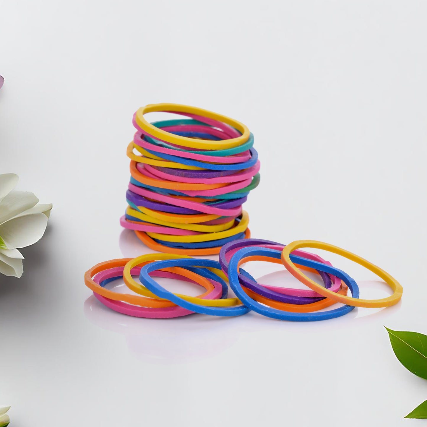 Rubber Band For Officehome And Kitchen Accessories Item Products Elastic Rubber Bands Flexible Reusable Nylon Elastic Unbreakable For Stationery School Multicolor - LootFaat
