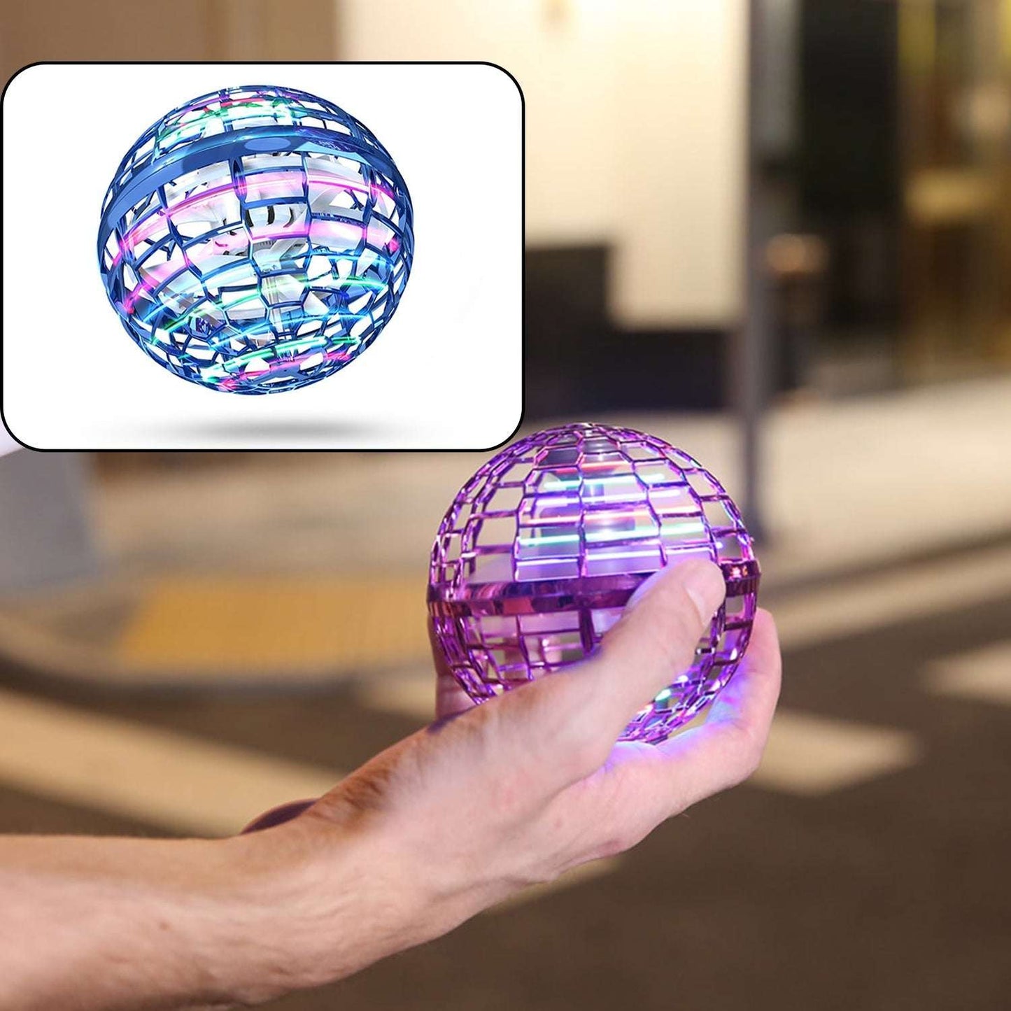 Flying Ball Toys Usb Rechargeable Built-in Rgb Lights 360rotating Magic Controller Flying Orb Ball Boomerang Mini Pro Spinner Blastoise Toys