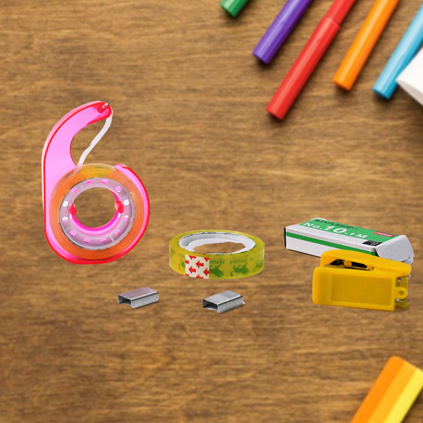 5 In 1 Stationery Toole For School Office Home Carton Box Gift Sealing - LootFaat