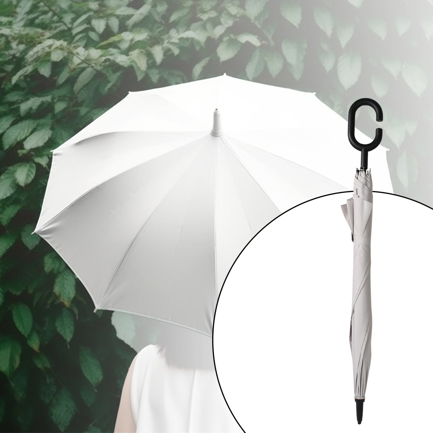 Umbrella Summer Sun And Rain Protectionfoldable Cute Umbrella C-shaped Handle Uv Protection Rain Sun Umbrella Travel Accessories Umbrella For Children Girls And Boys (1 Pc Mix Color) - LootFaat