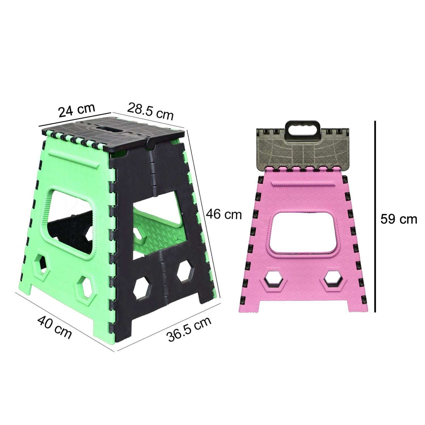 1pc 18inch Folding Stool For Adults And Kids Also For Kitchen Stepping With (Brown Box) - LootFaat