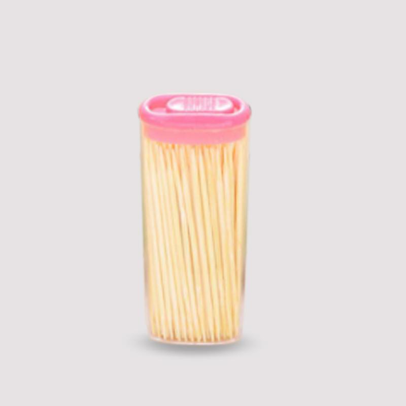 Bamboo Toothpicks With Dispenser Boxq - LootFaat