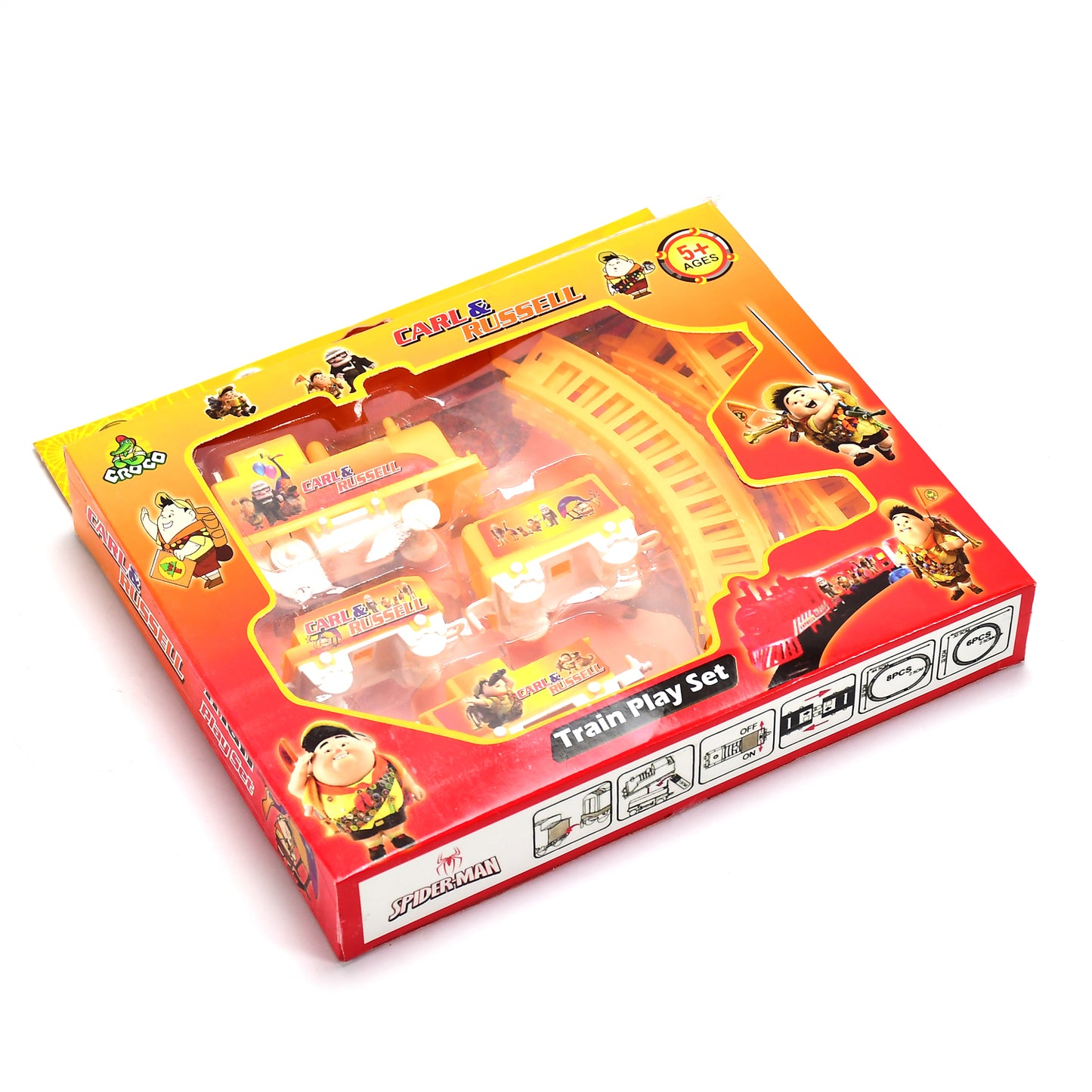 Kids Toy Train High Speed Big Train Play Set Toy Battery Operated Train Set With Light And Sound - LootFaat
