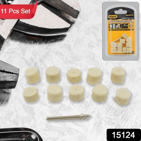 Rotary Tool Accessory Wool Felt Polishing Pad Felt (11 Pcs Set) - LootFaat