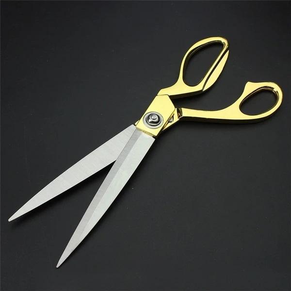 Stainless Steel Tailoring Scissor Sharp Cloth Cutting For Professionals (8.5inch) (Golden) - LootFaat