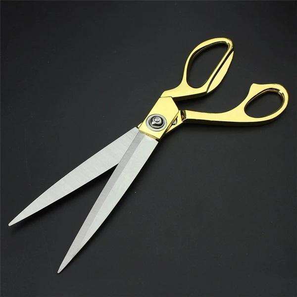 Stainless Steel Tailoring Scissor Sharp Cloth Cutting For Professionals (8.5inch) (Golden) - LootFaat
