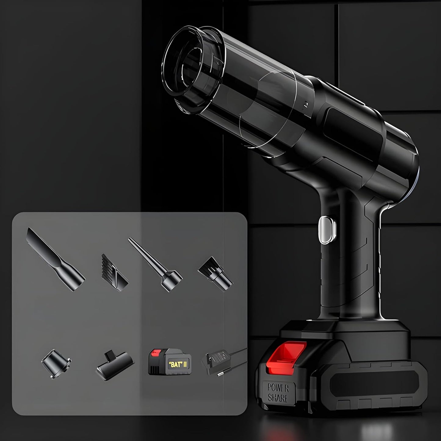 Multifunction 240v Wireless Handheld Vacuum Cleaner (1 Set) - LootFaat