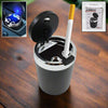 LED Car Ashtray with Lid - Portable & Smokeless