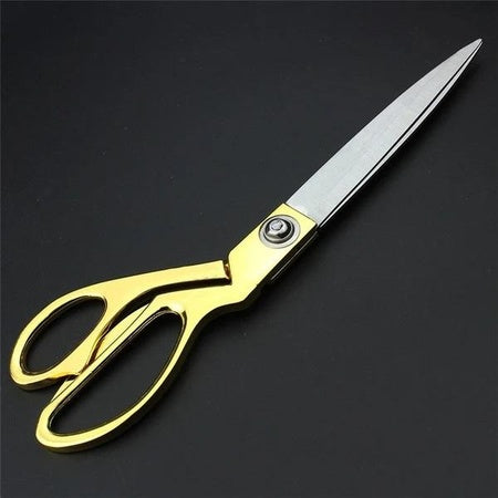 Stainless Steel Tailoring Scissor Sharp Cloth Cutting For Professionals (9.5inch) (Golden) - LootFaat