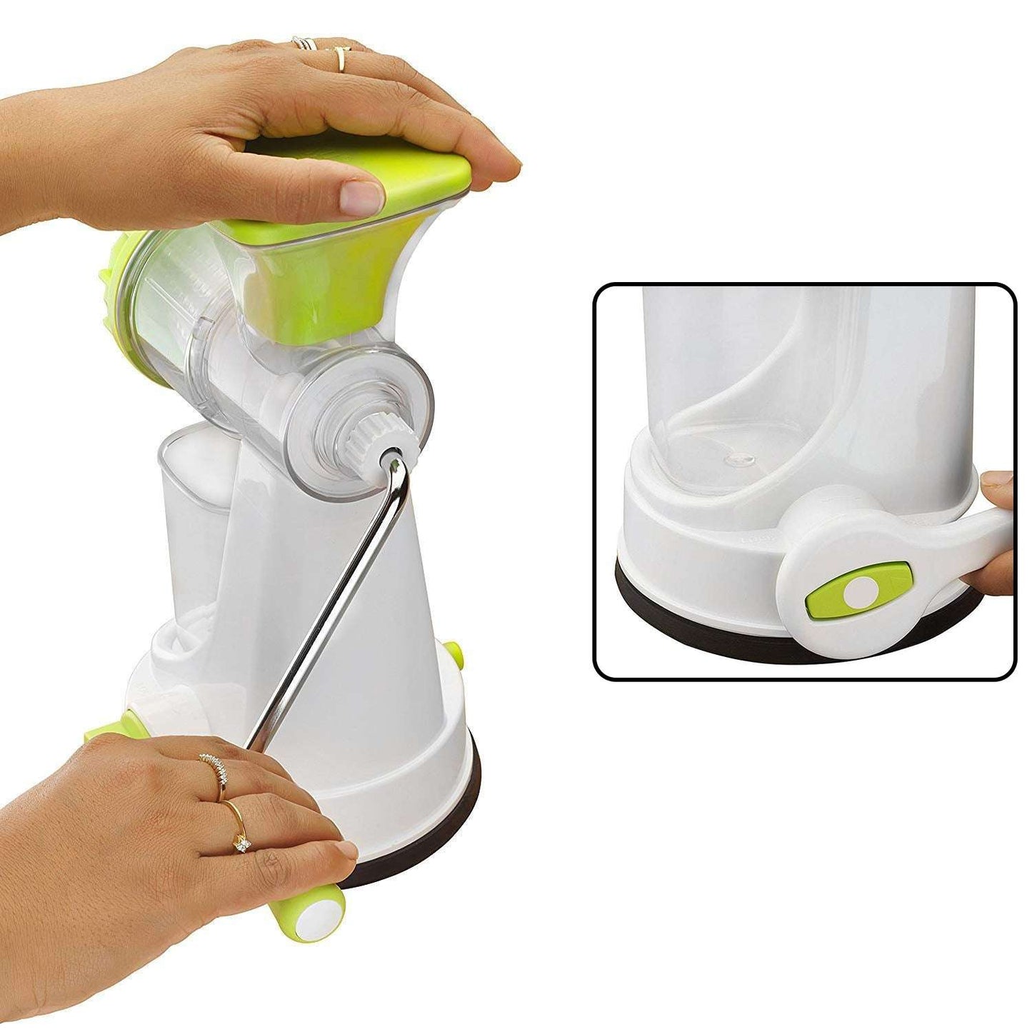 8103 Ganesh Kitchenware Plastic Hand Juicer New Smart Fruit Vegetable Multipurpose Juicer (Colorrandom Greenblueredorange) ( Colors May Vary ) (Multicolor Pack Of 1)