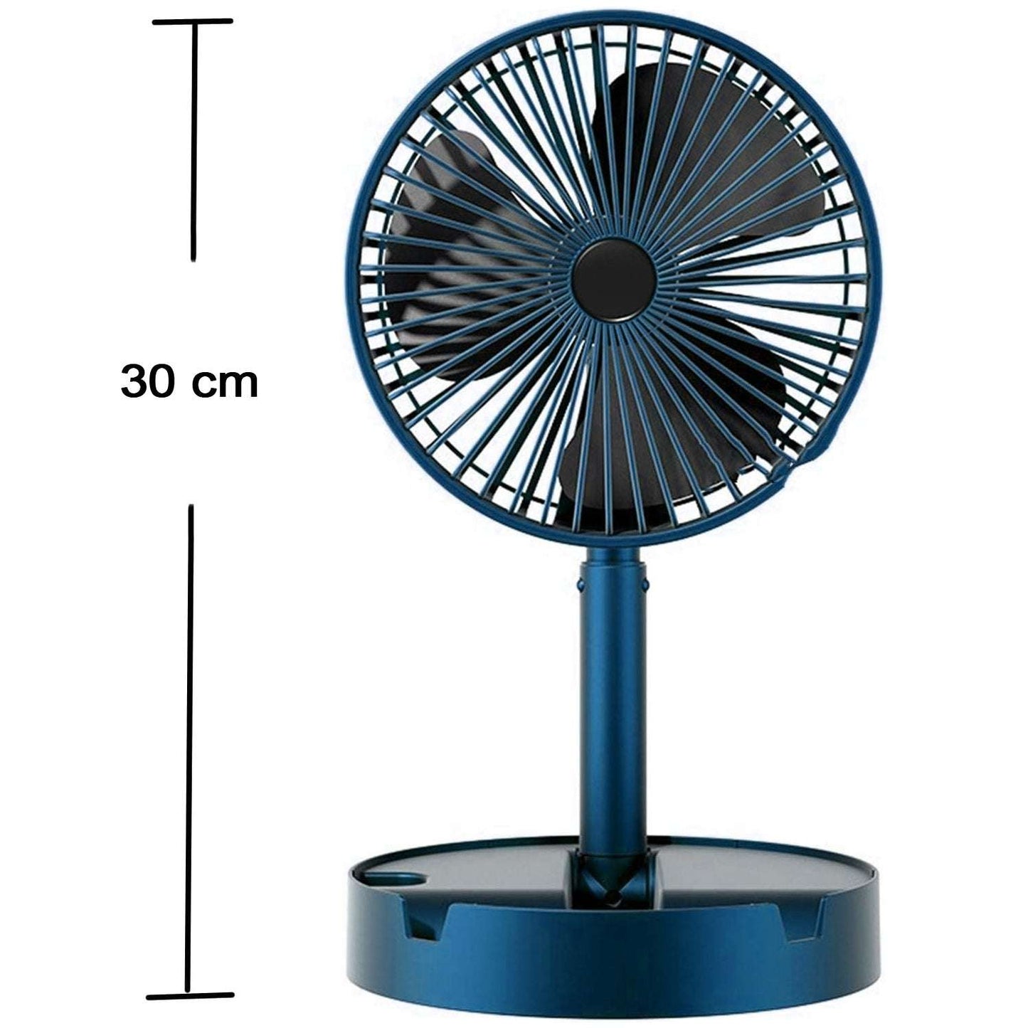 Telescopic Electric Desktop Fan Height Adjustable Foldable Portable For Travelcarry Silent Table Top Personal Fan For Bedside Office Table (Battery Not Include) - LootFaat