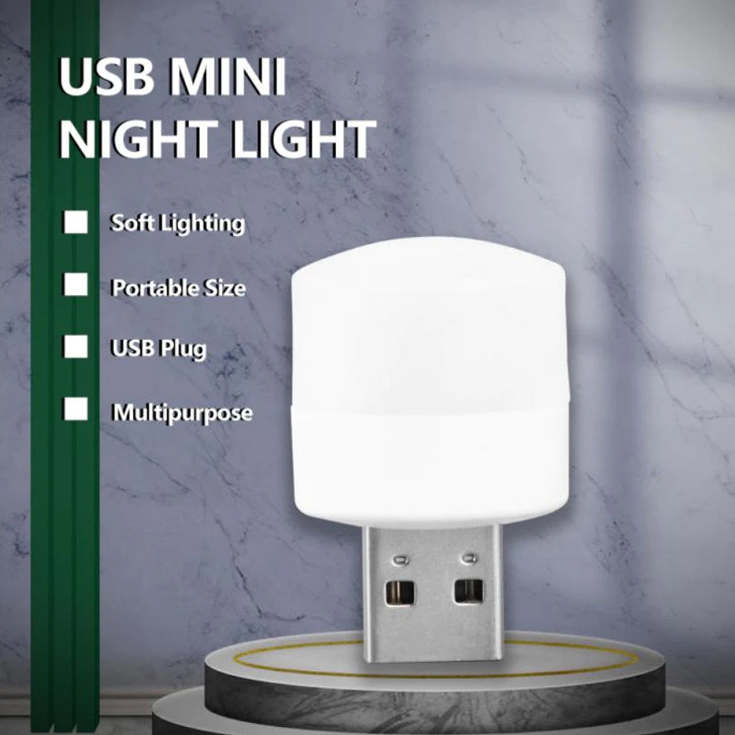 Usb Led Lamp Night Light Plug In Small Led Nightlight Mini Portable For Pc And Laptop. - LootFaat