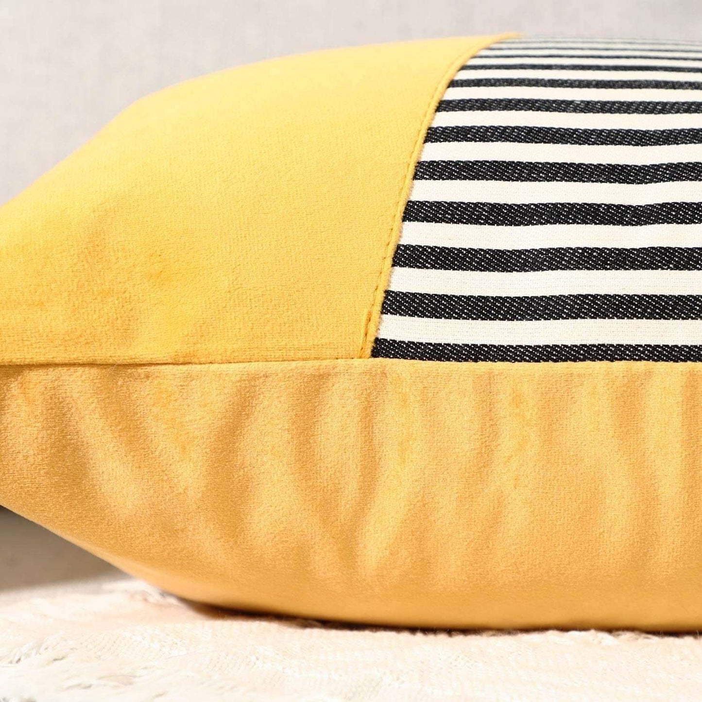 Decorative Pillow Covers Cushion Cases Soft Cotton (22 22 Inch 1 Pair 2 Pc) - LootFaat